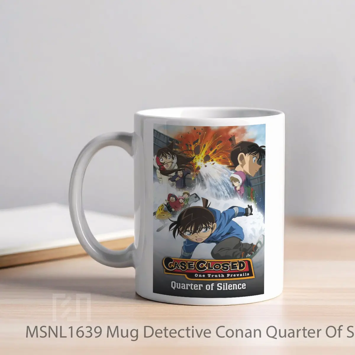 Mug Detective Conan Quarter Of Silence Gelas Keramik Tema Film MSNL1639 - Tampak Kiri