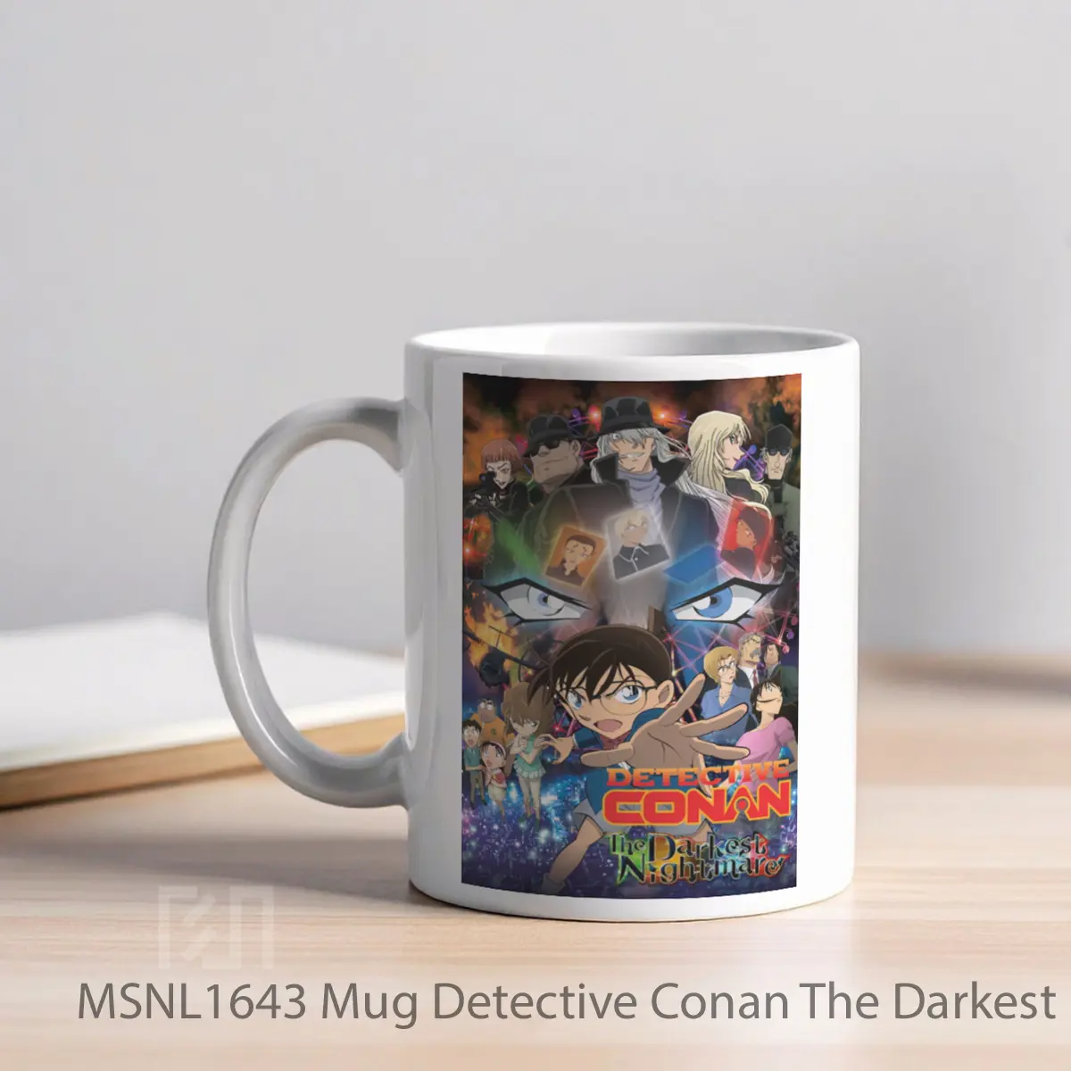 Mug Detective Conan The Darkest Nightmare Gelas Keramik Tema Film MSNL1643 - Tampak Kiri