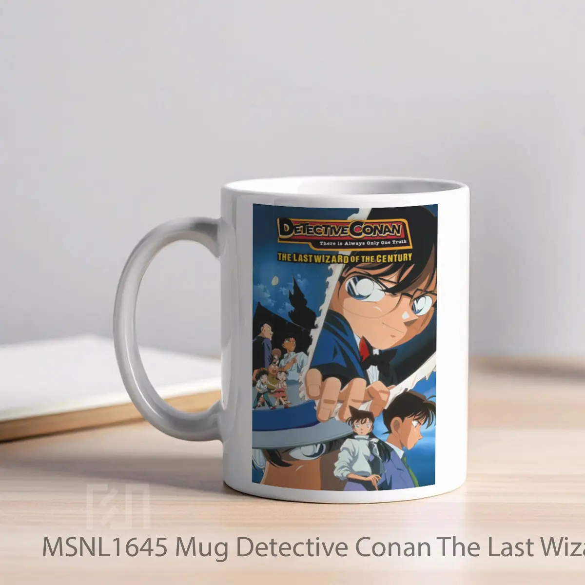 Mug Detective Conan The Last Wizard Of The Century Gelas Keramik Tema Film MSNL1645 - Tampak Kiri