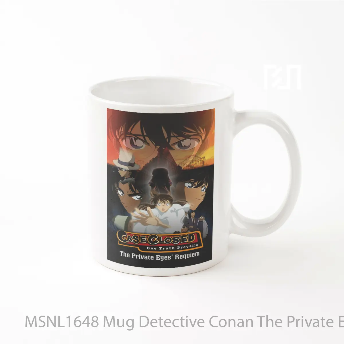 Mug Detective Conan The Private Eyes Requiem Gelas Keramik Tema Film MSNL1648