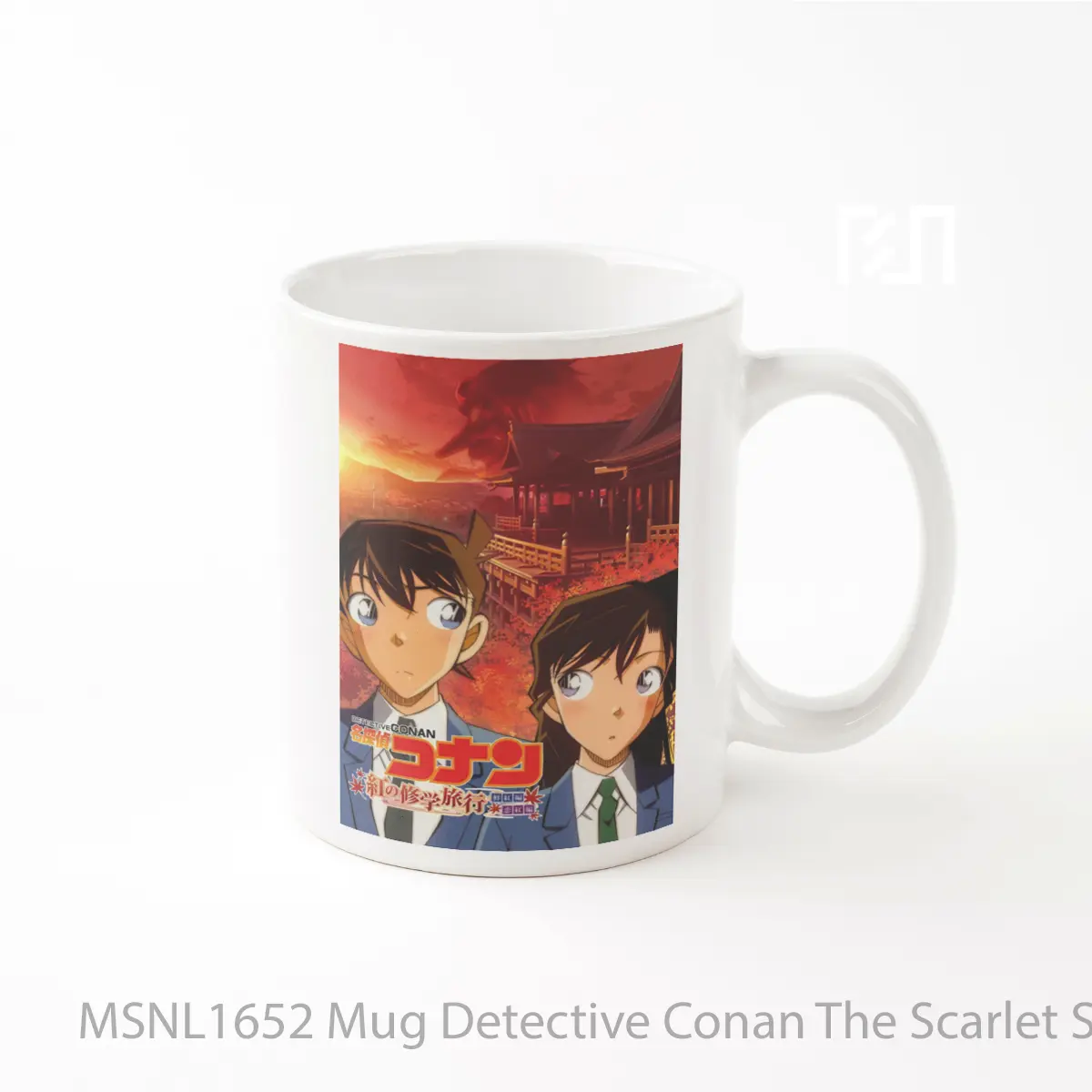 Mug Detective Conan The Scarlet School Trip Gelas Keramik Tema Film MSNL1652