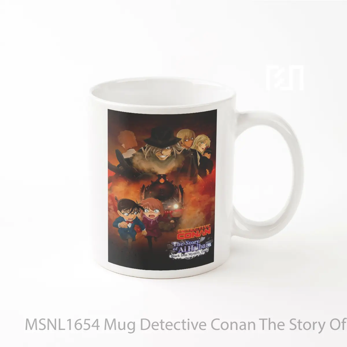 Mug Detective Conan The Story Of Ai Haibara Black Iron Mystery Train Gelas Keramik Tema Film MSNL1654