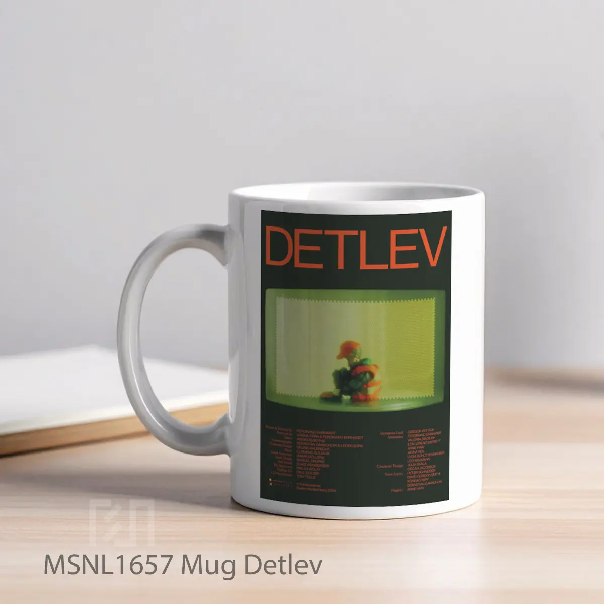 Mug Detlev Gelas Keramik Tema Film MSNL1657 - Tampak Kiri