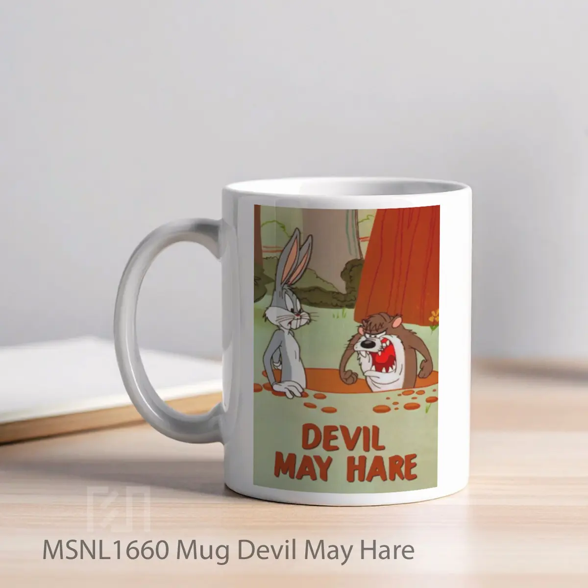 Mug Devil May Hare Gelas Keramik Tema Film MSNL1660 - Tampak Kiri