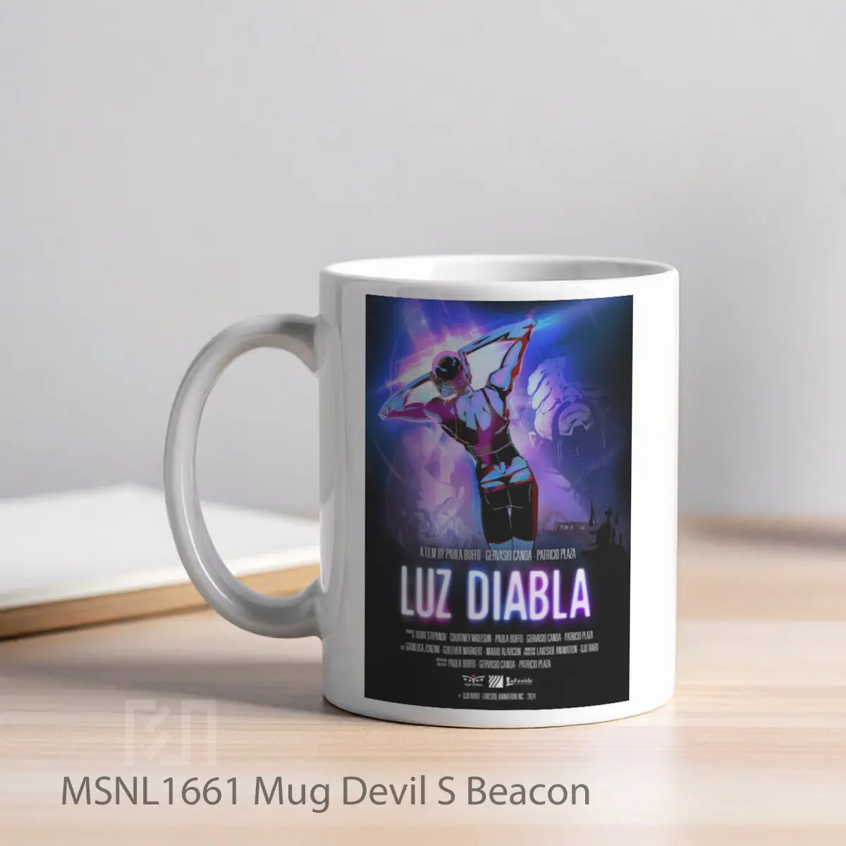 Mug Devil S Beacon Gelas Keramik Tema Film MSNL1661 - Tampak Kiri