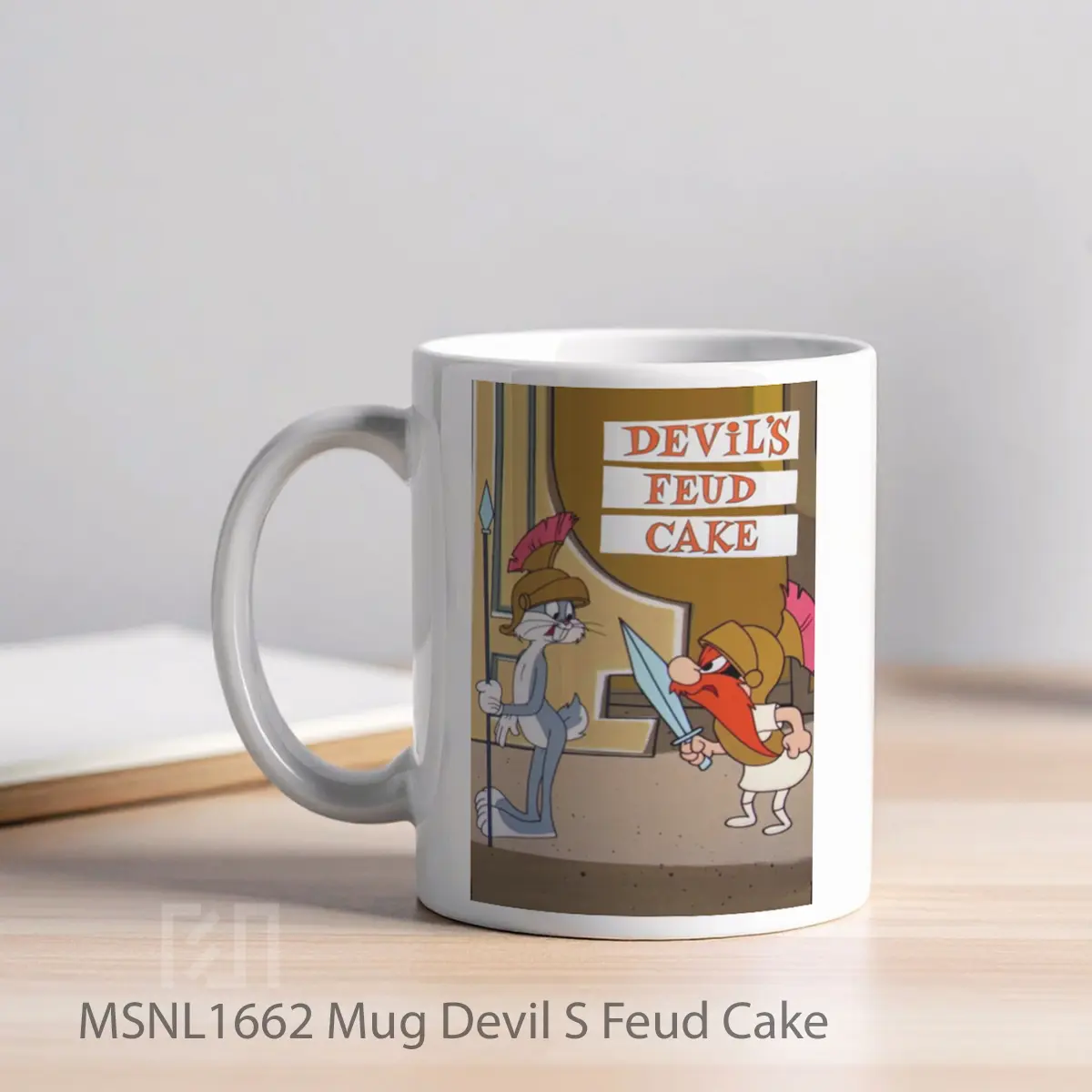 Mug Devil S Feud Cake Gelas Keramik Tema Film MSNL1662 - Tampak Kiri