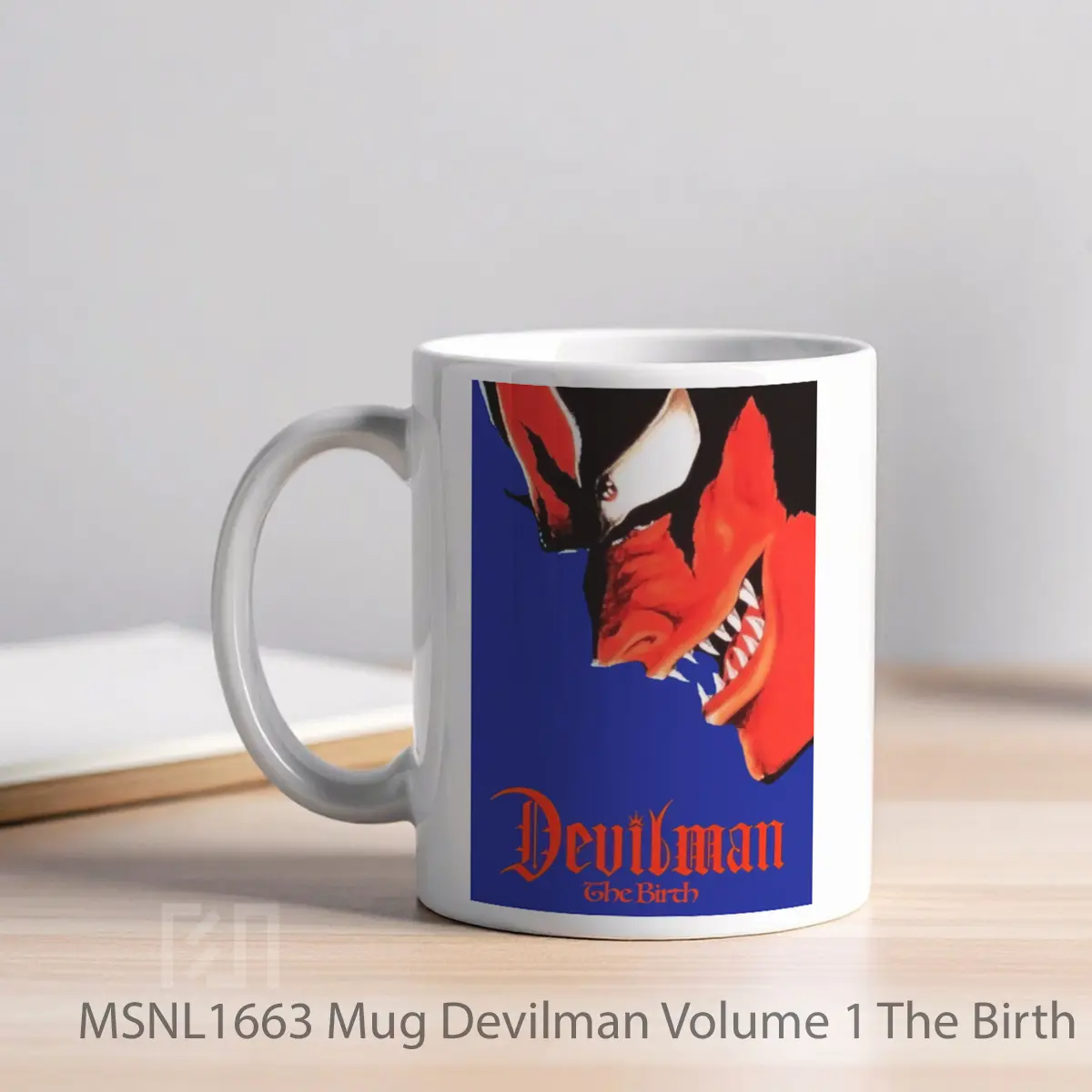 Mug Devilman Volume 1 The Birth Gelas Keramik Tema Film MSNL1663 - Tampak Kiri