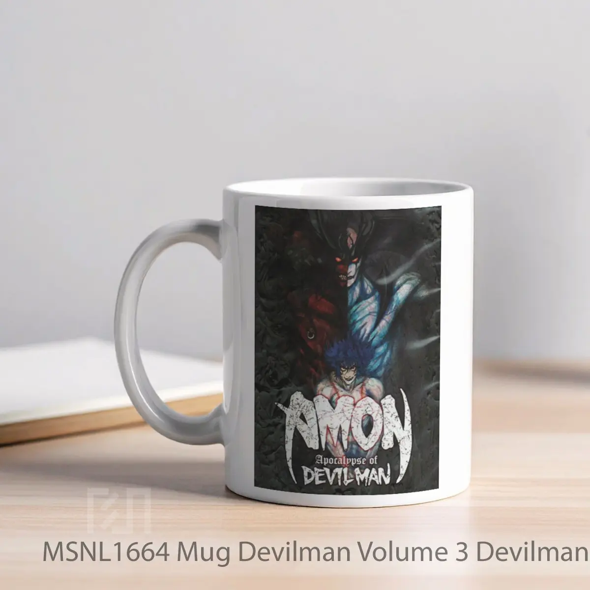 Mug Devilman Volume 3 Devilman Apocalypse Gelas Keramik Tema Film MSNL1664 - Tampak Kiri