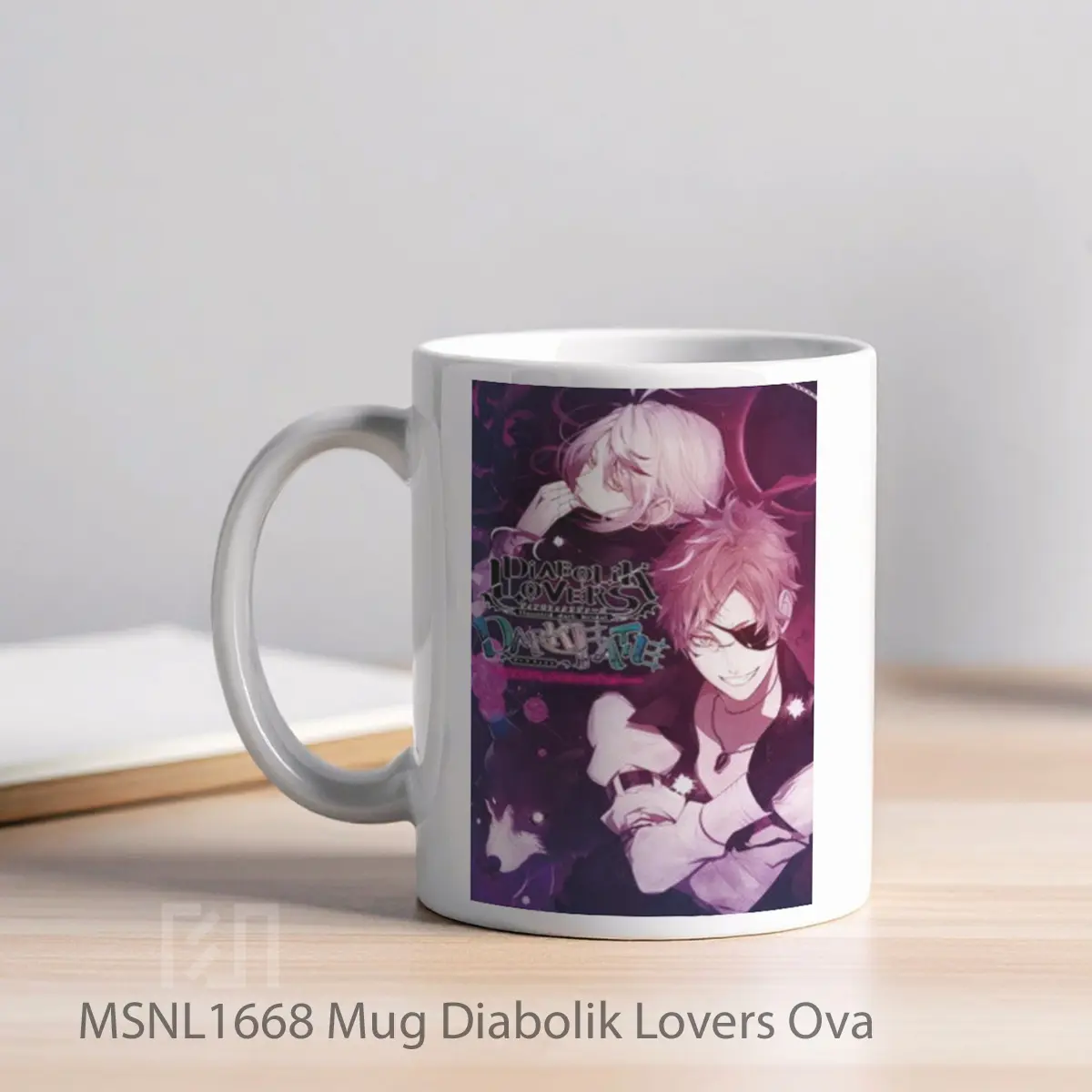 Mug Diabolik Lovers Ova Gelas Keramik Tema Film MSNL1668 - Tampak Kiri