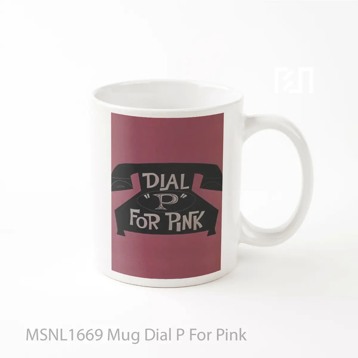 Mug Dial P For Pink Gelas Keramik Tema Film MSNL1669