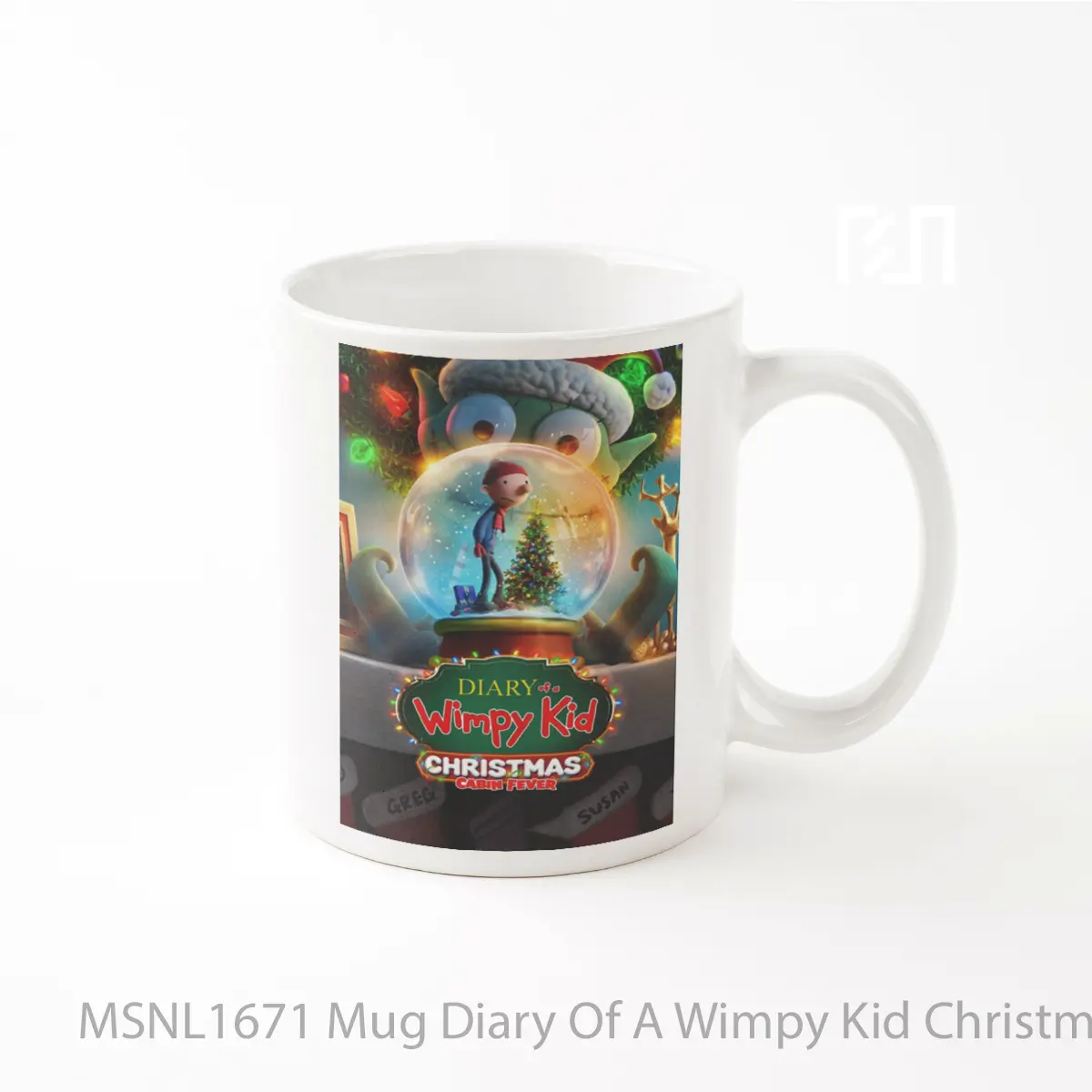 Mug Diary Of A Wimpy Kid Christmas Cabin Fever Gelas Keramik Tema Film MSNL1671