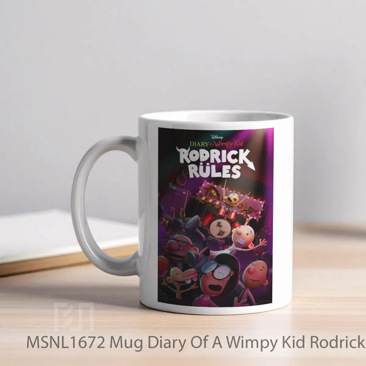 Mug Diary Of A Wimpy Kid Rodrick Rules Gelas Keramik Tema Film MSNL1672 - Tampak Kiri