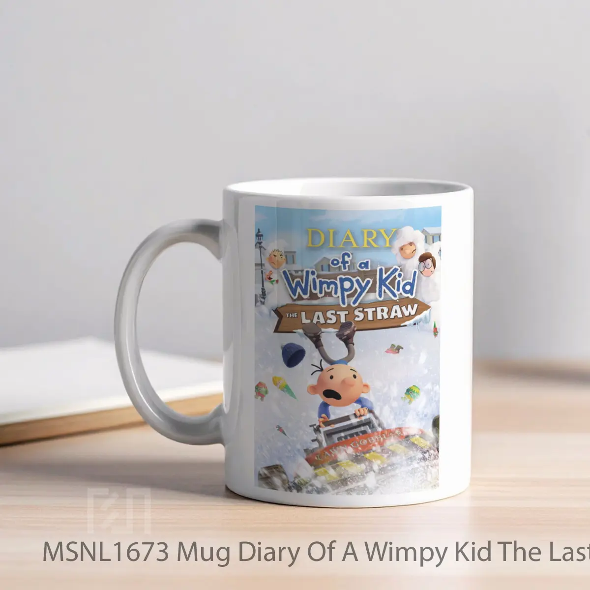 Mug Diary Of A Wimpy Kid The Last Straw Gelas Keramik Tema Film MSNL1673 - Tampak Kiri