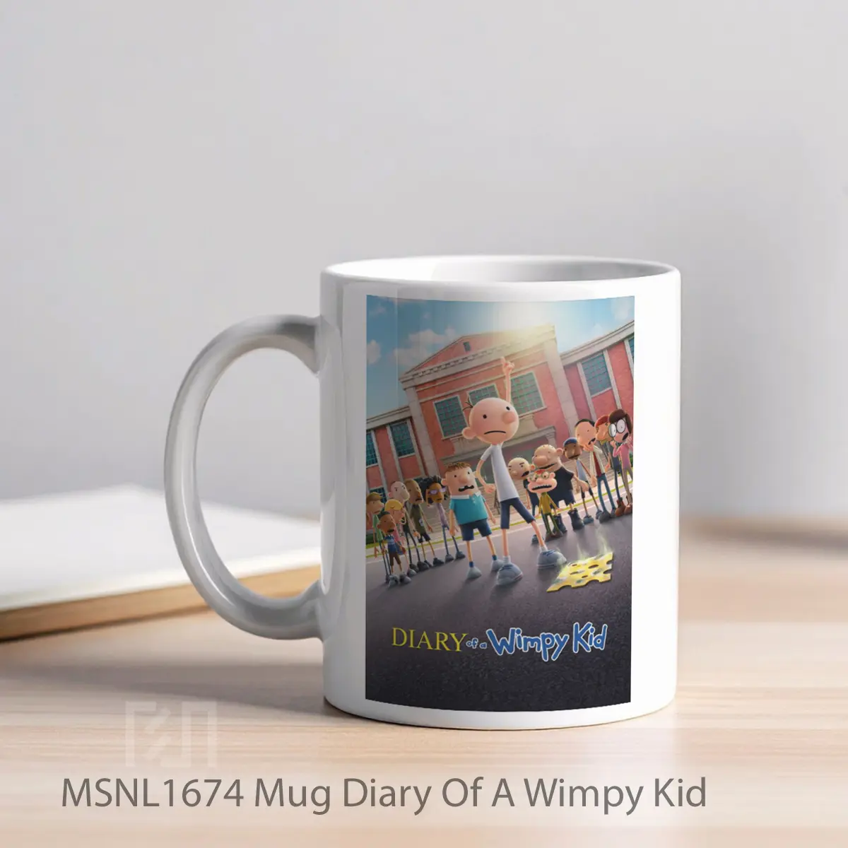 Mug Diary Of A Wimpy Kid Gelas Keramik Tema Film MSNL1674 - Tampak Kiri