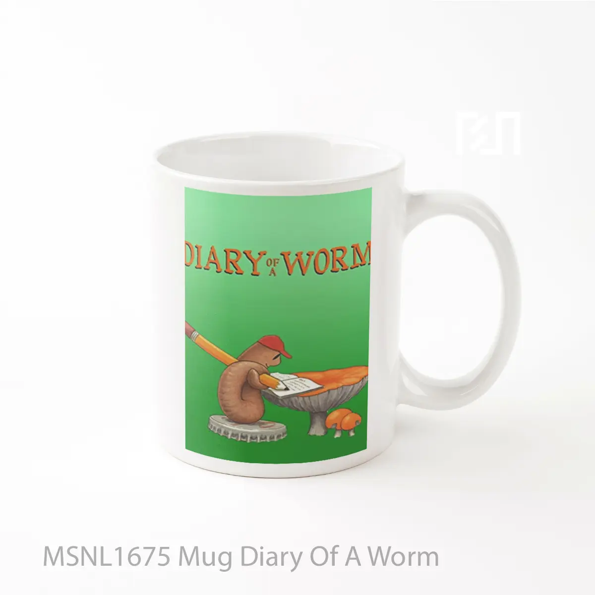 Mug Diary Of A Worm Gelas Keramik Tema Film MSNL1675