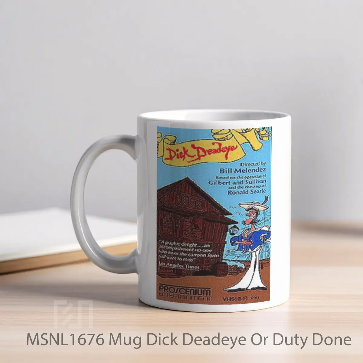 Mug Dick Deadeye Or Duty Done Gelas Keramik Tema Film MSNL1676 - Tampak Kiri