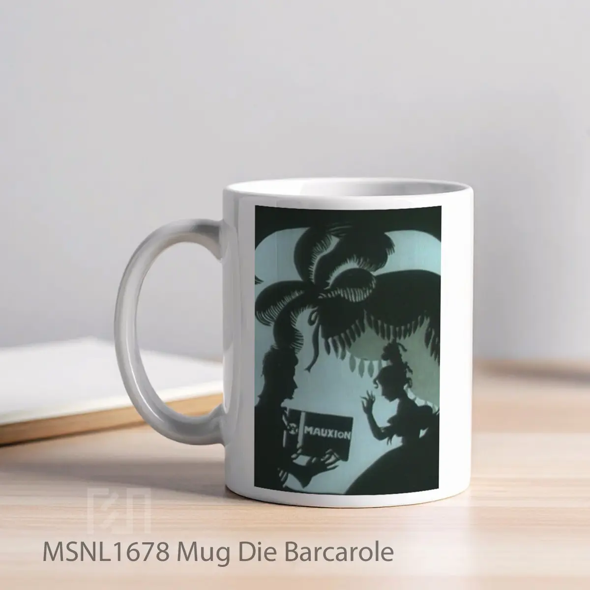 Mug Die Barcarole Gelas Keramik Tema Film MSNL1678 - Tampak Kiri