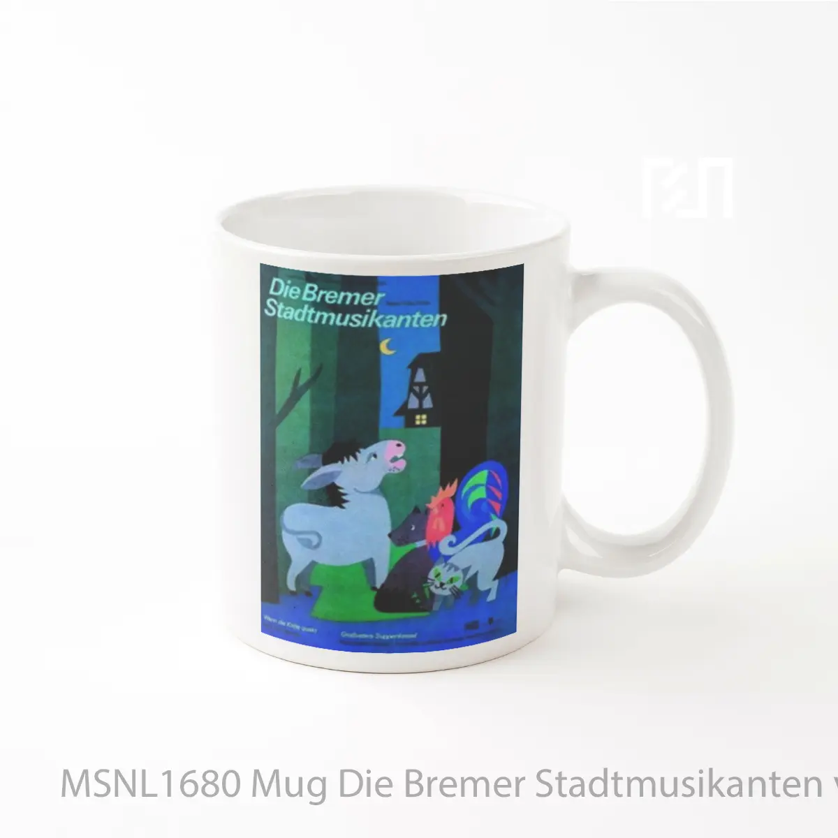 Mug Die Bremer Stadtmusikanten V2 Gelas Keramik Tema Film MSNL1680