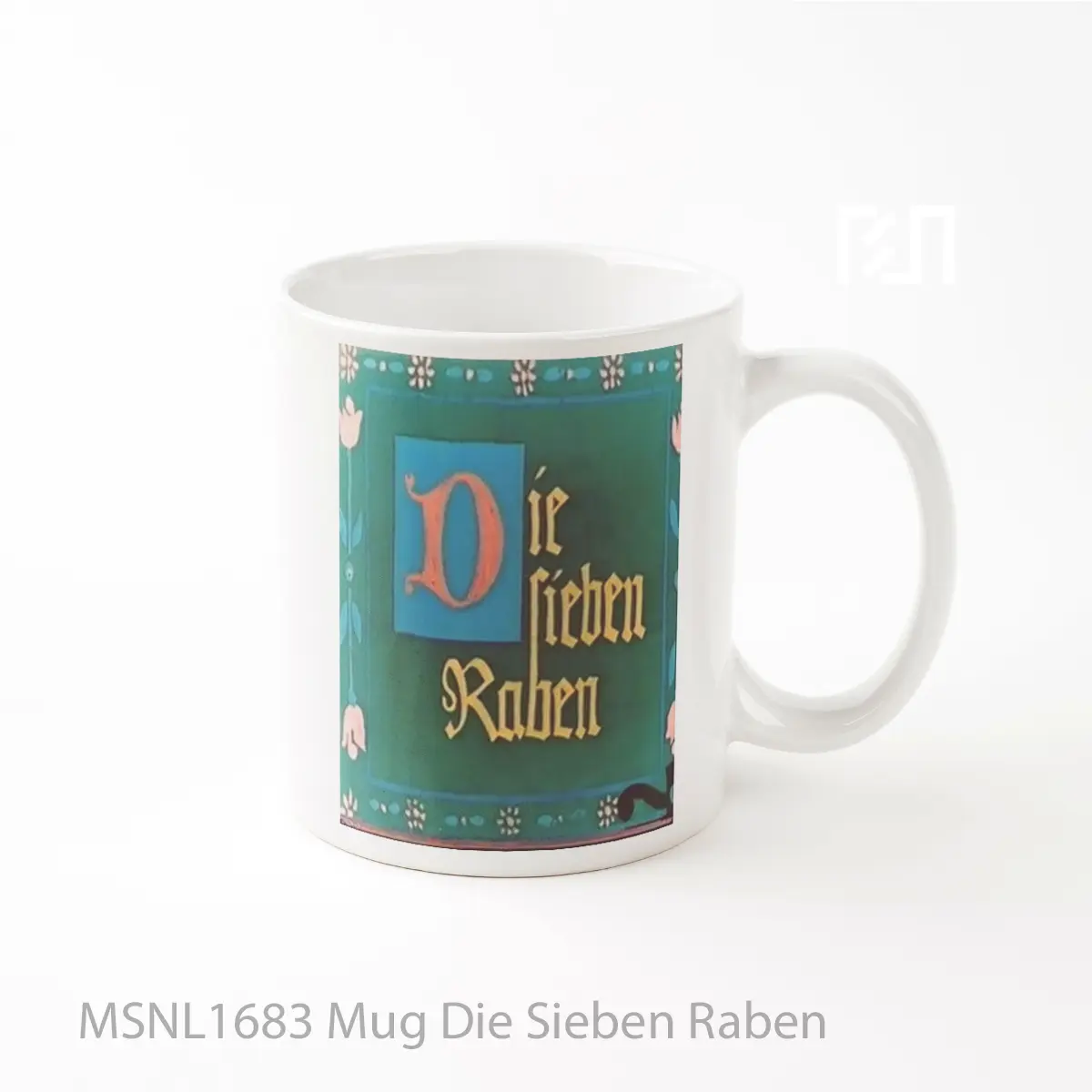 Mug Die Sieben Raben Gelas Keramik Tema Film MSNL1683