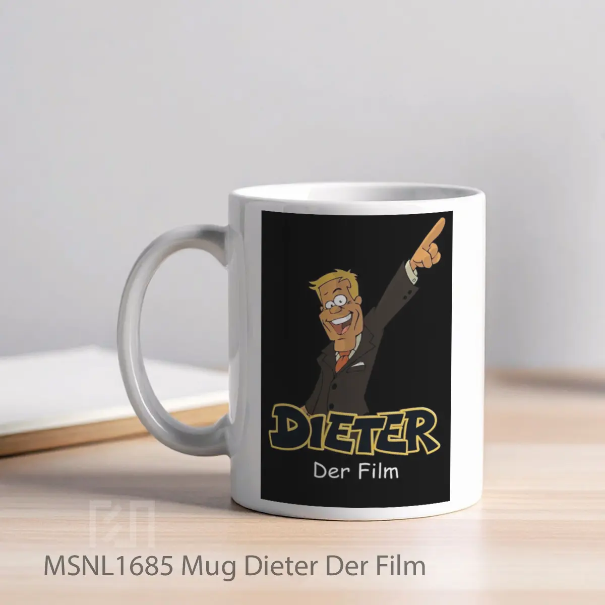 Mug Dieter Der Film Gelas Keramik Tema Film MSNL1685 - Tampak Kiri