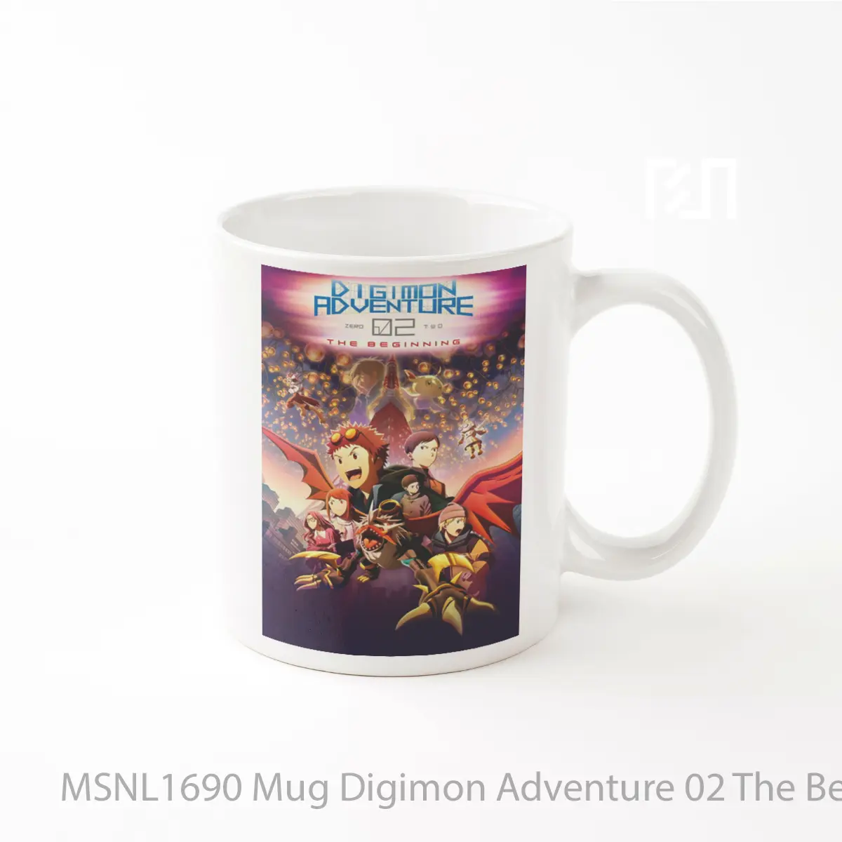 Mug Digimon Adventure 02 The Beginning Gelas Keramik Tema Film MSNL1690
