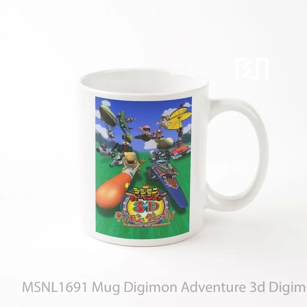 Mug Digimon Adventure 3d Digimon Grand Prix Gelas Keramik Tema Film MSNL1691