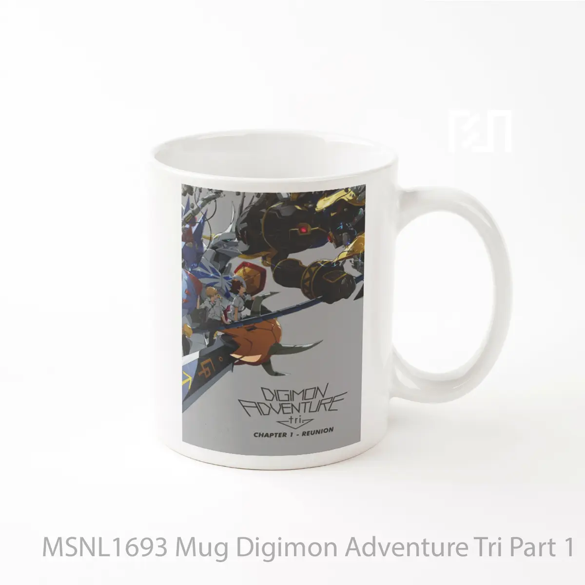 Mug Digimon Adventure Tri Part 1 Reunion Gelas Keramik Tema Film MSNL1693