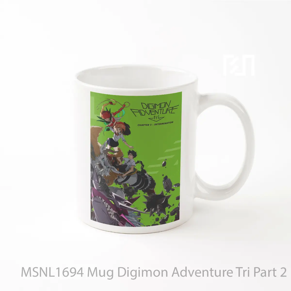 Mug Digimon Adventure Tri Part 2 Determination Gelas Keramik Tema Film MSNL1694