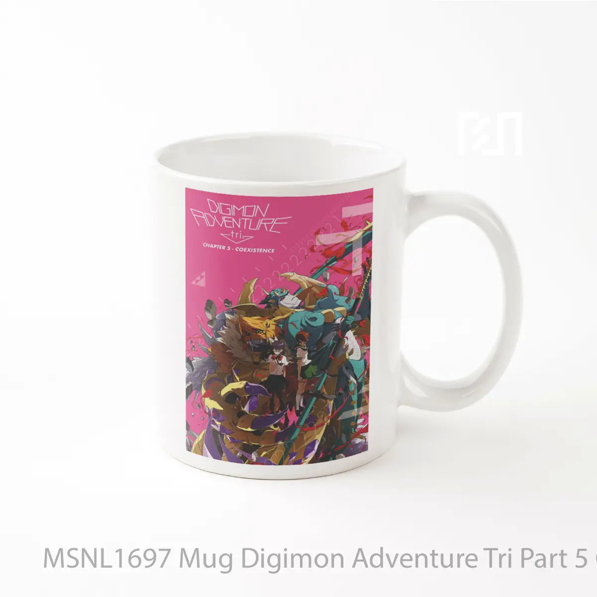 Mug Digimon Adventure Tri Part 5 Coexistence Gelas Keramik Tema Film MSNL1697