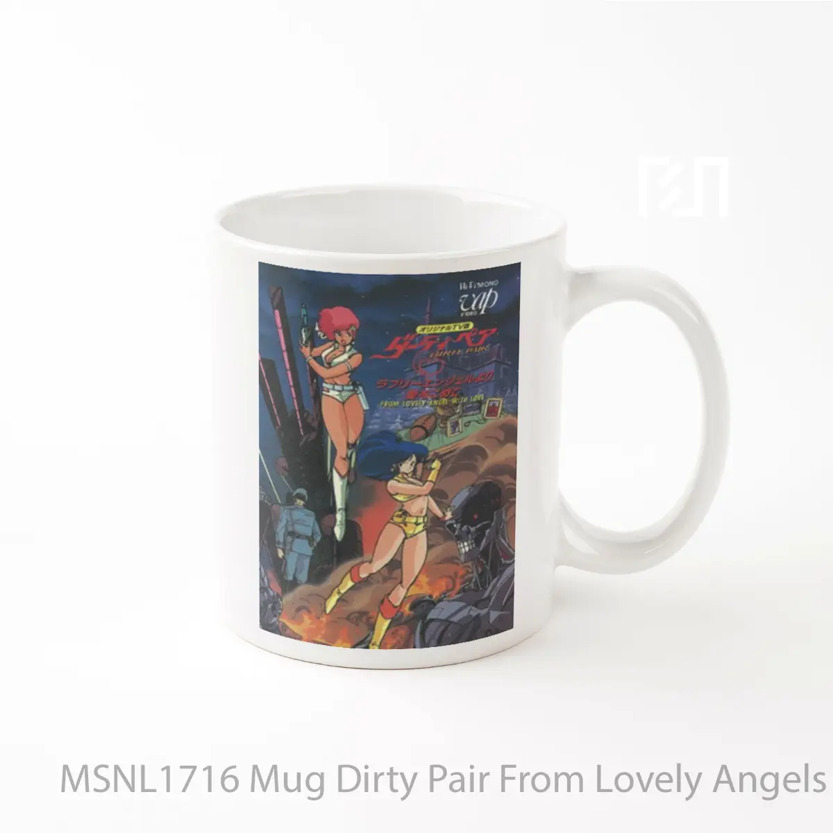 Mug Dirty Pair From Lovely Angels With Love Gelas Keramik Tema Film MSNL1716