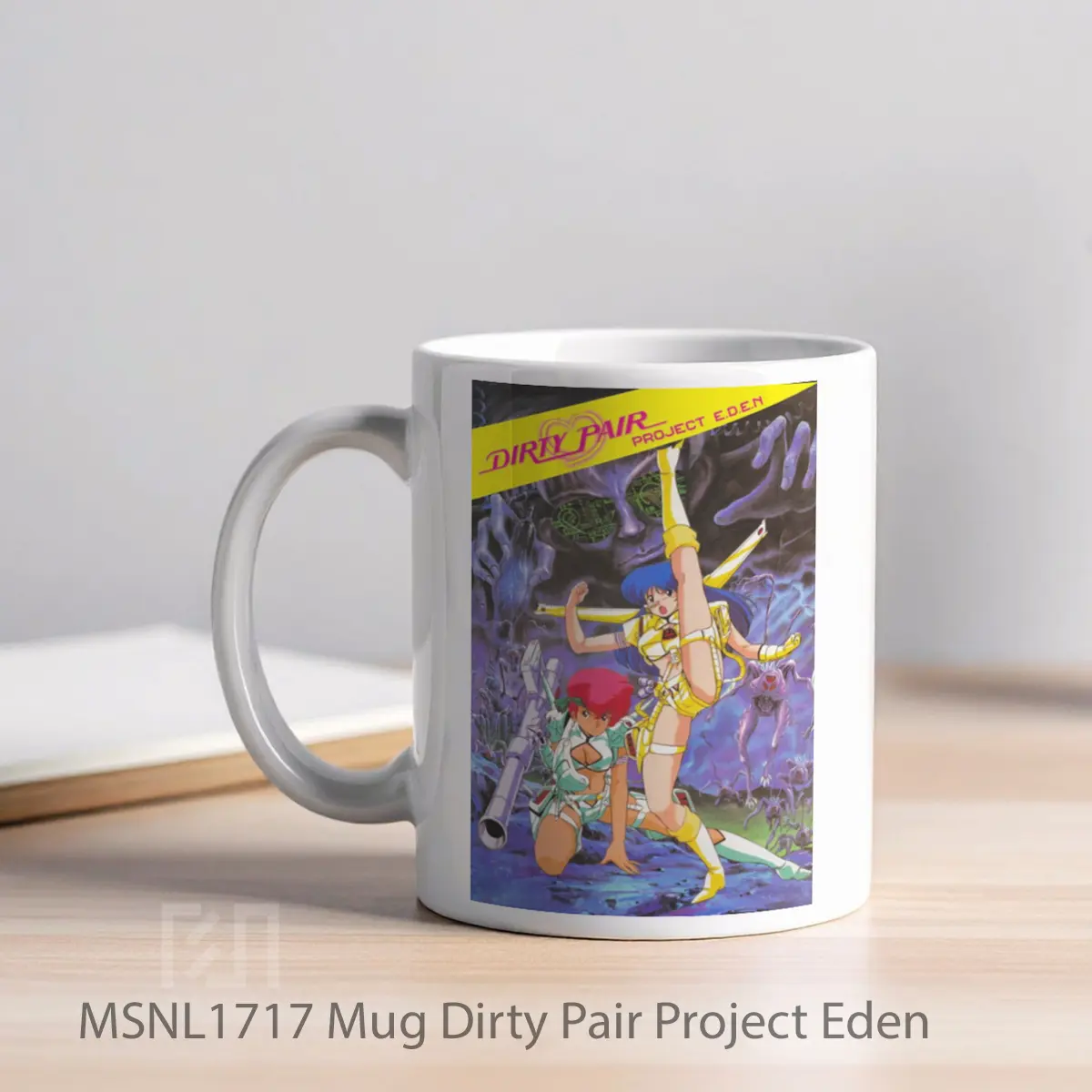 Mug Dirty Pair Project Eden Gelas Keramik Tema Film MSNL1717 - Tampak Kiri
