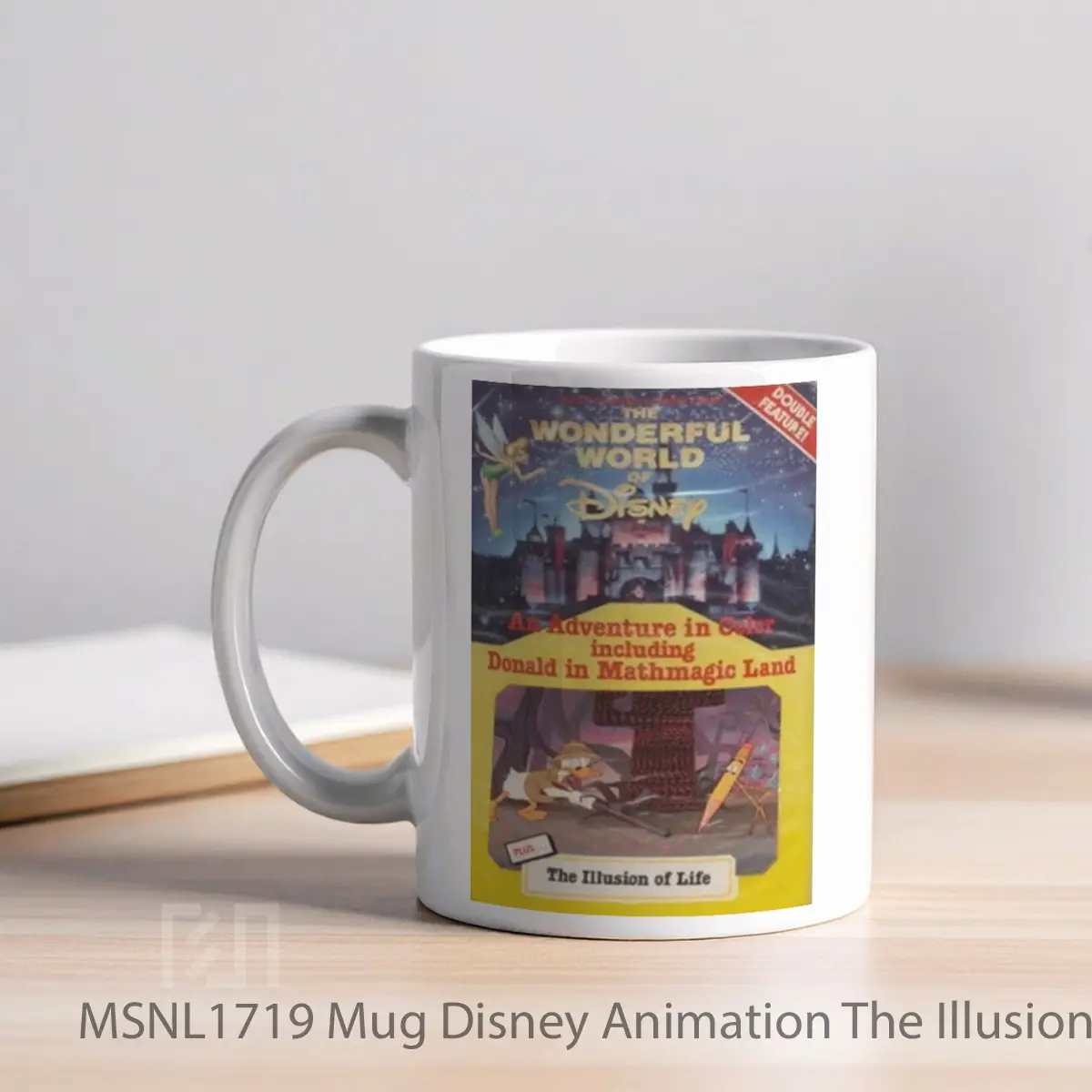 Mug Disney Animation The Illusion Of Life Gelas Keramik Tema Film MSNL1719 - Tampak Kiri