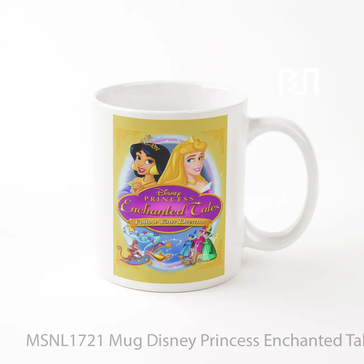 Mug Disney Princess Enchanted Tales Follow Your Dreams Gelas Keramik Tema Film MSNL1721