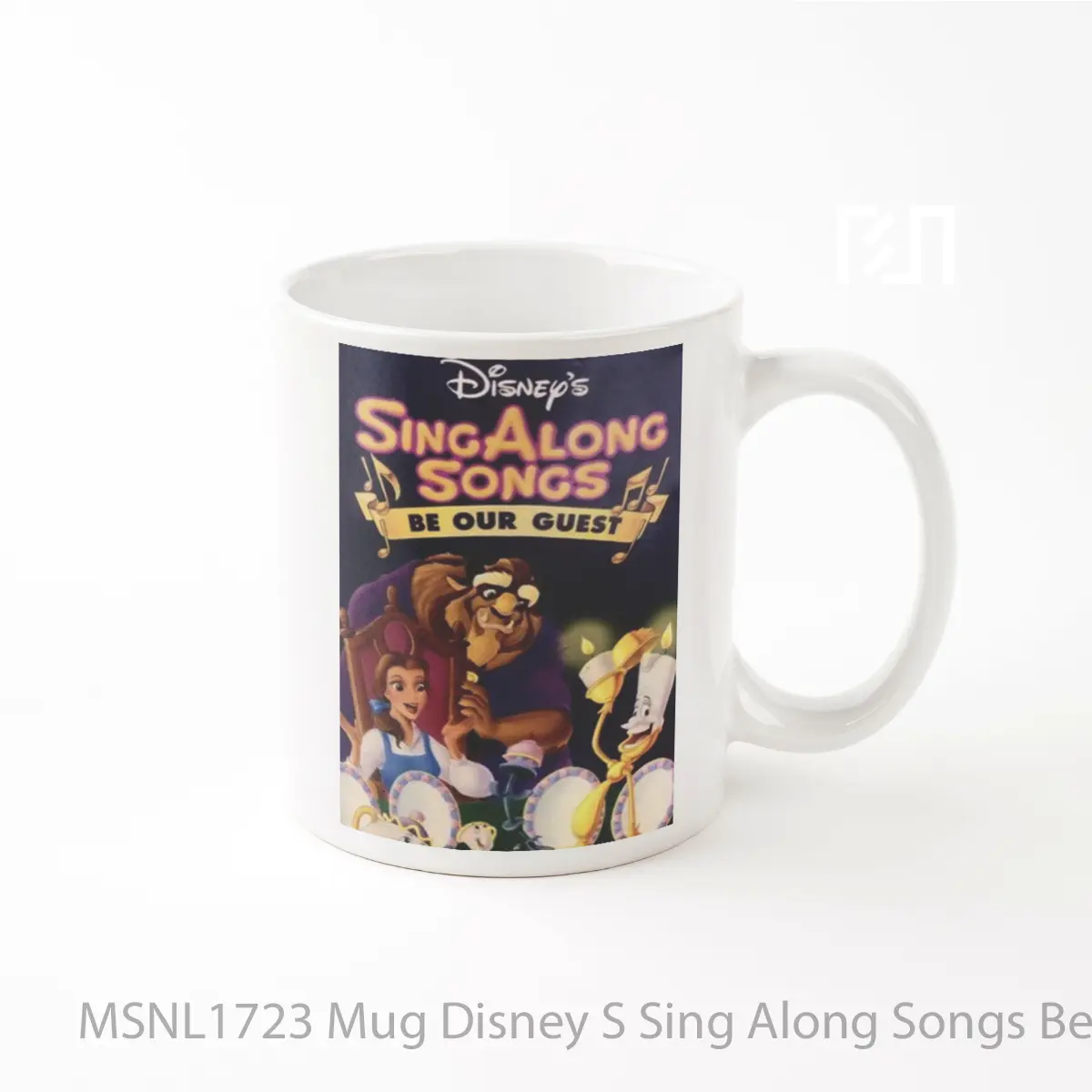 Mug Disney S Sing Along Songs Be Our Guest Gelas Keramik Tema Film MSNL1723