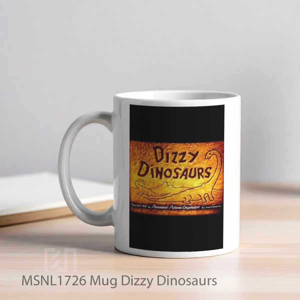 Mug Dizzy Dinosaurs Gelas Keramik Tema Film MSNL1726 - Tampak Kiri