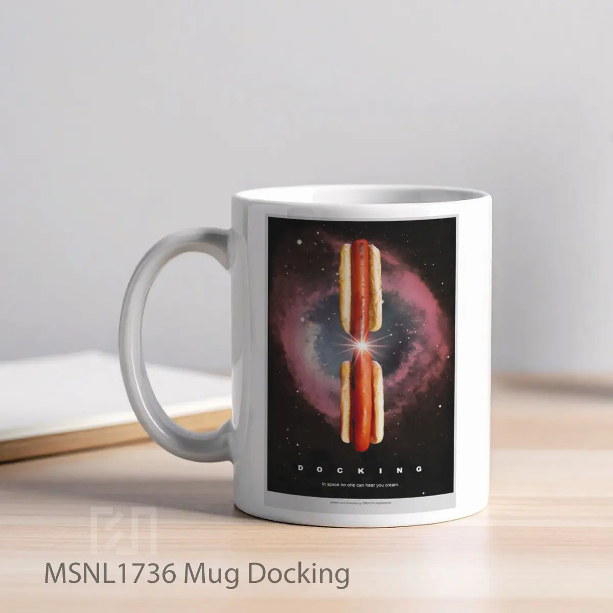 Mug Docking Gelas Keramik Tema Film MSNL1736 - Tampak Kiri