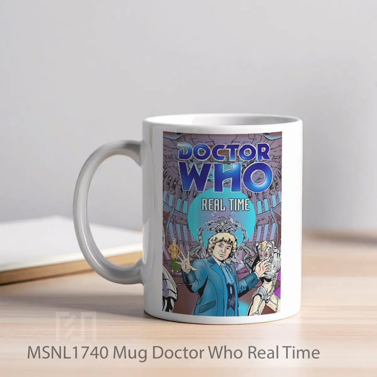 Mug Doctor Who Real Time Gelas Keramik Tema Film MSNL1740 - Tampak Kiri