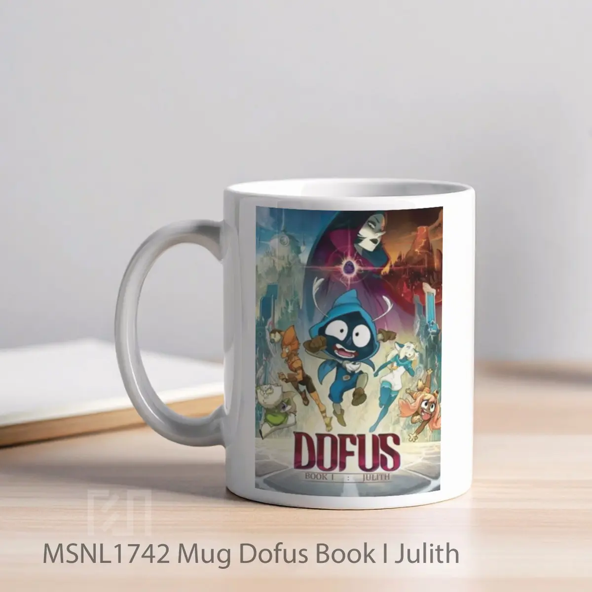 Mug Dofus Book I Julith Gelas Keramik Tema Film MSNL1742 - Tampak Kiri