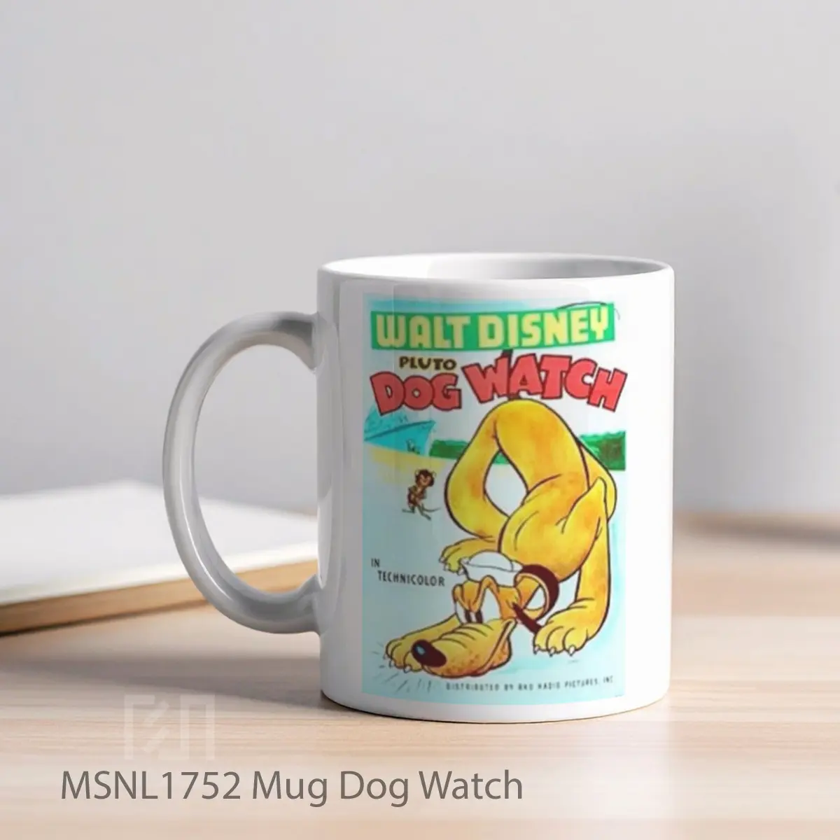 Mug Dog Watch Gelas Keramik Tema Film MSNL1752 - Tampak Kiri