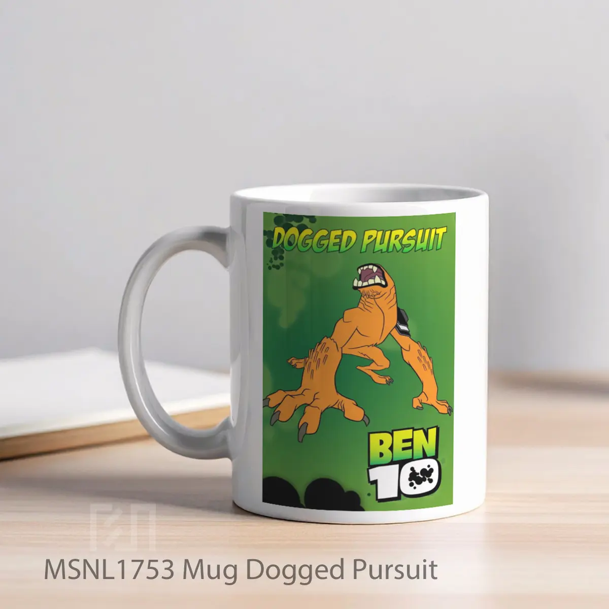 Mug Dogged Pursuit Gelas Keramik Tema Film MSNL1753 - Tampak Kiri