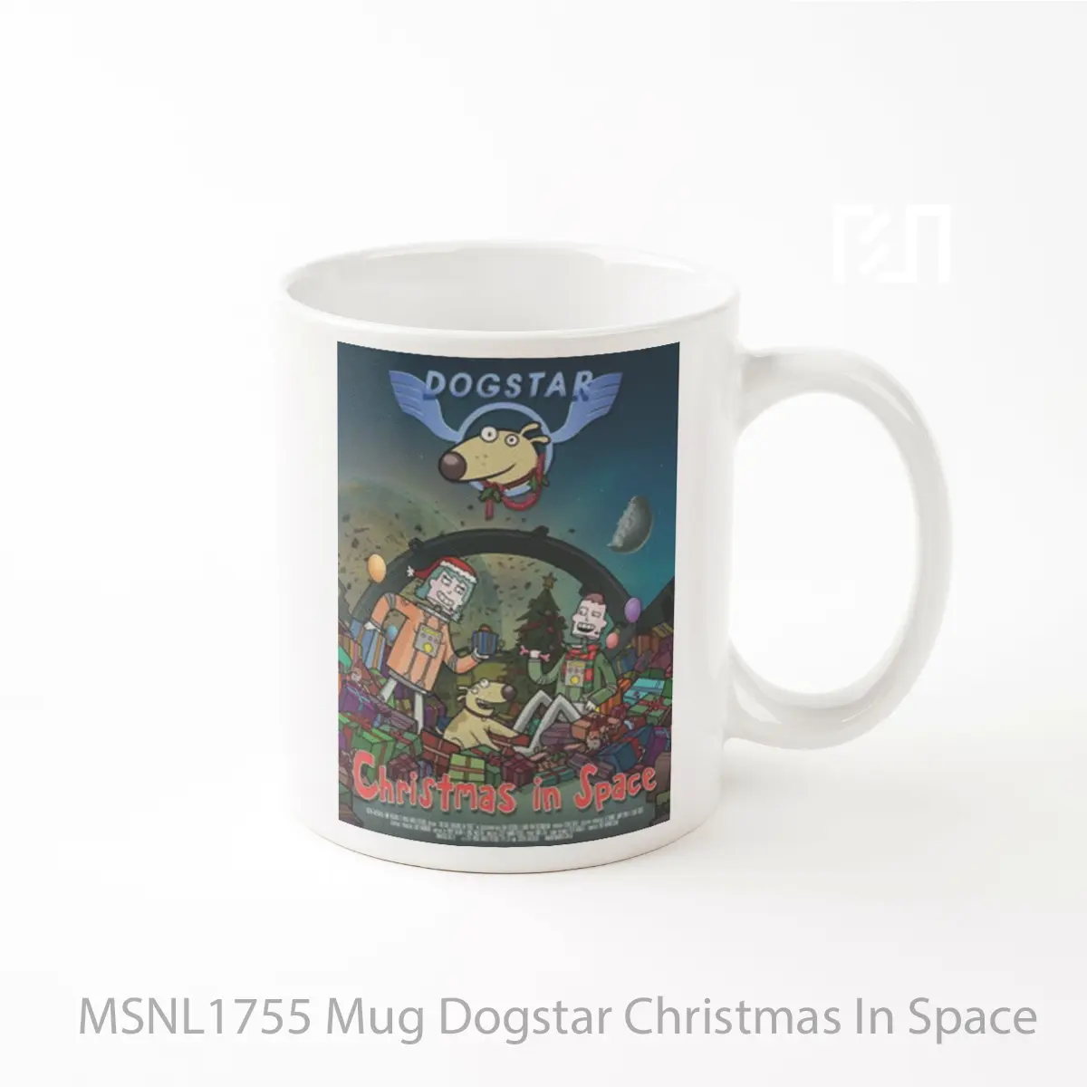 Mug Dogstar Christmas In Space Gelas Keramik Tema Film MSNL1755