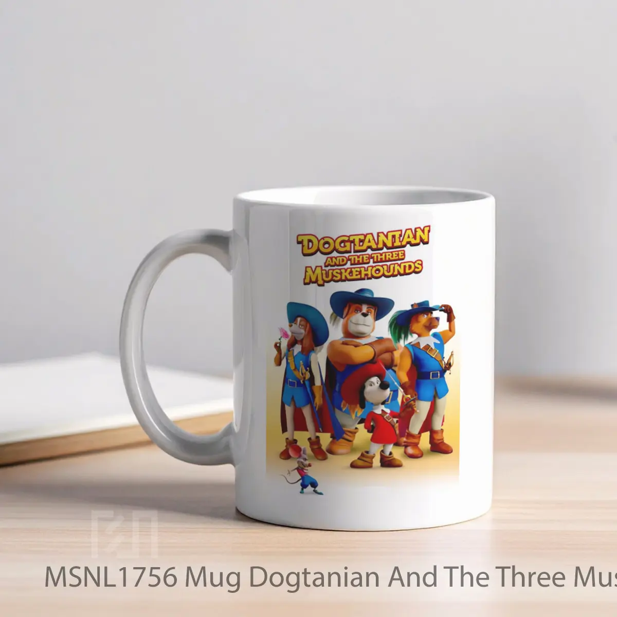 Mug Dogtanian And The Three Muskehounds Gelas Keramik Tema Film MSNL1756 - Tampak Kiri