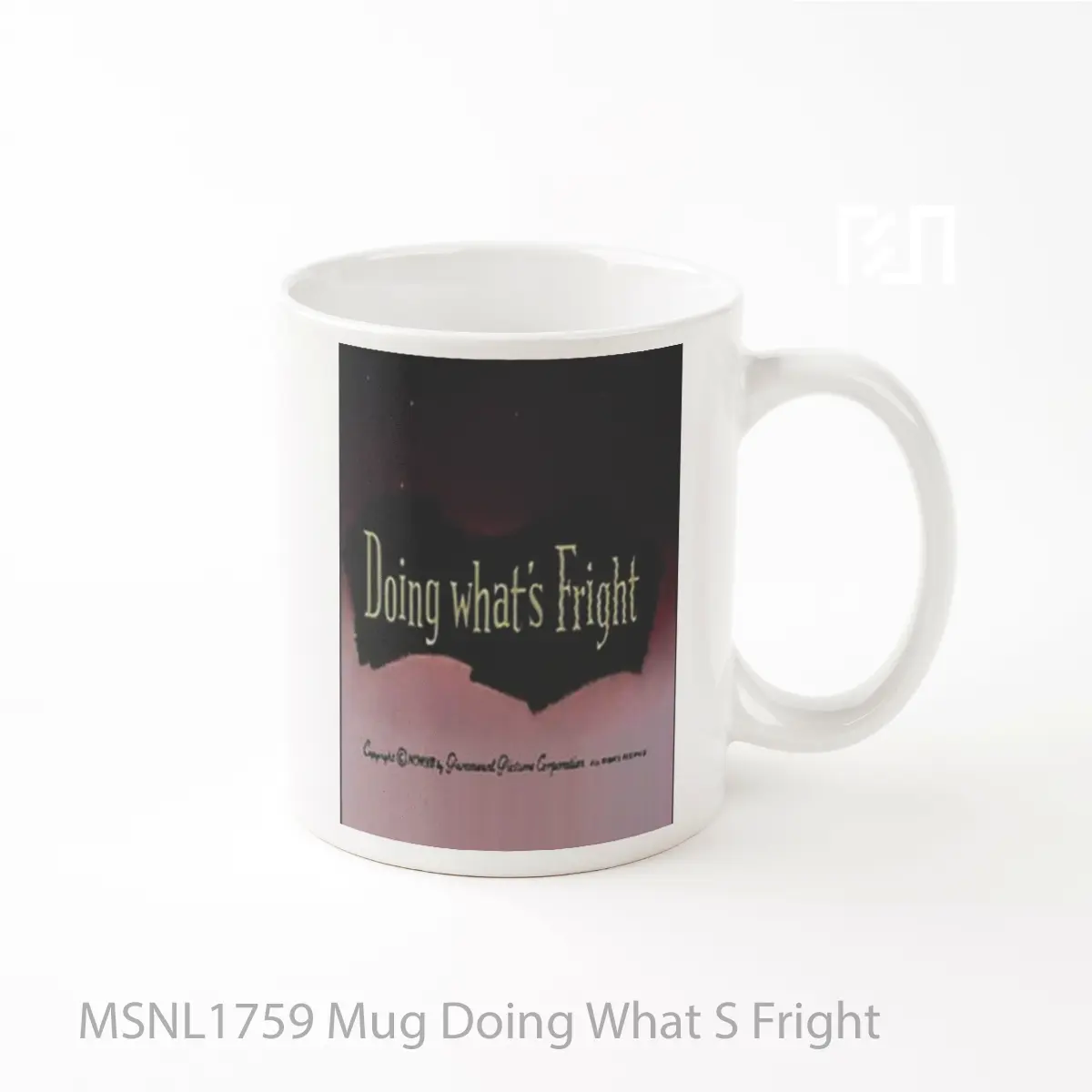 Mug Doing What S Fright Gelas Keramik Tema Film MSNL1759