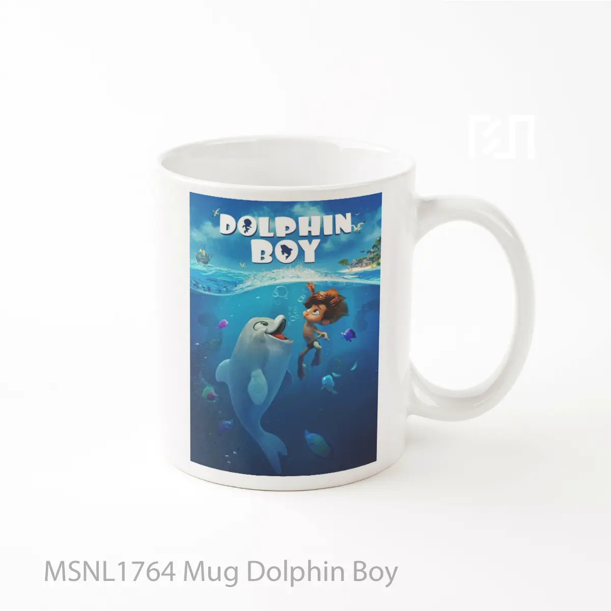 Mug Dolphin Boy Gelas Keramik Tema Film MSNL1764