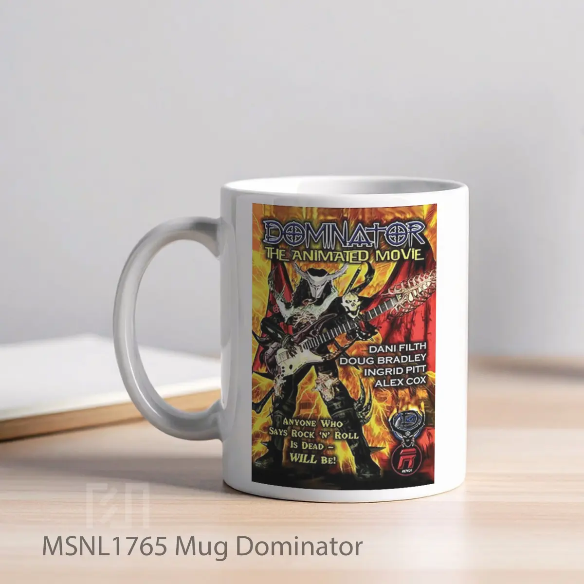Mug Dominator Gelas Keramik Tema Film MSNL1765 - Tampak Kiri