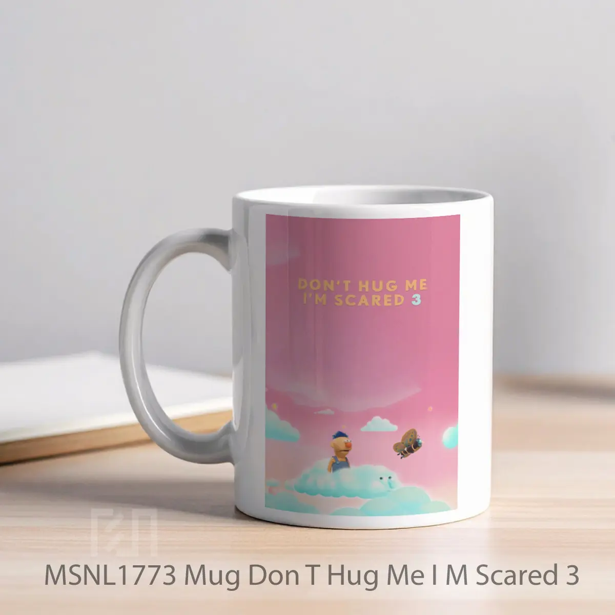 Mug Don T Hug Me I M Scared 3 Gelas Keramik Tema Film MSNL1773 - Tampak Kiri