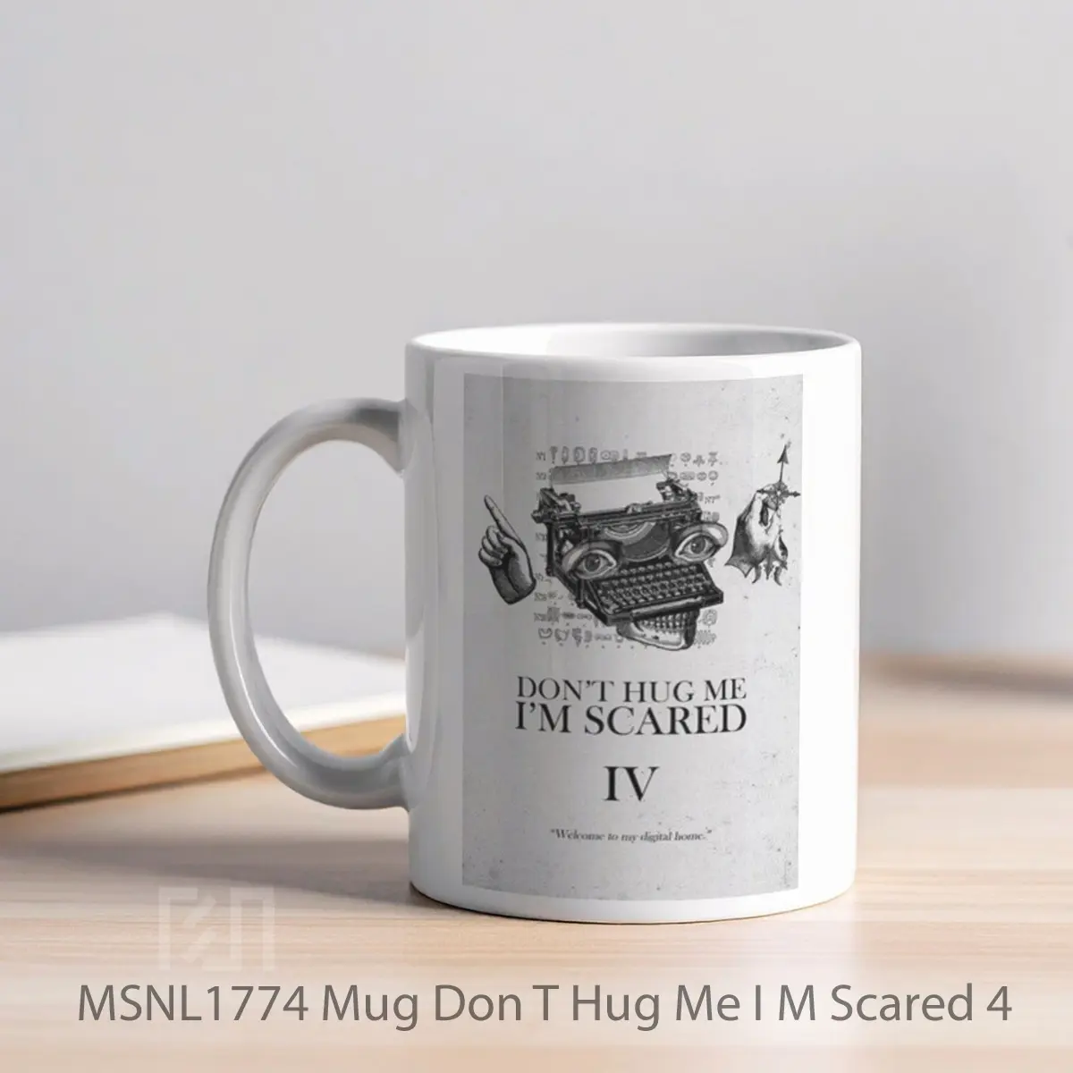 Mug Don T Hug Me I M Scared 4 Gelas Keramik Tema Film MSNL1774 - Tampak Kiri