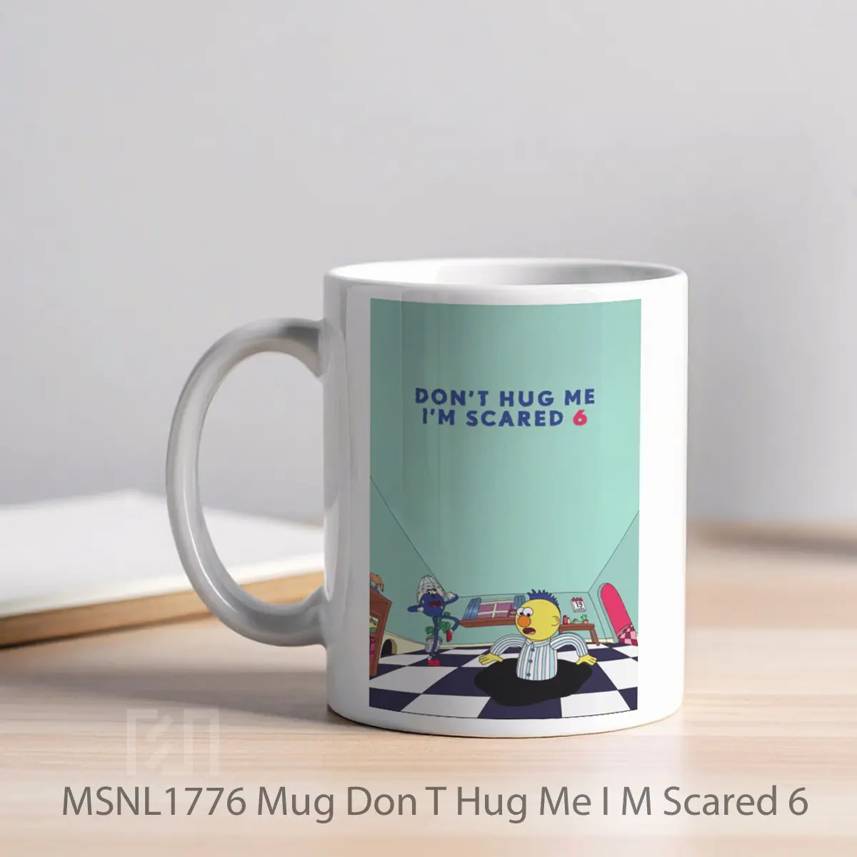 Mug Don T Hug Me I M Scared 6 Gelas Keramik Tema Film MSNL1776 - Tampak Kiri