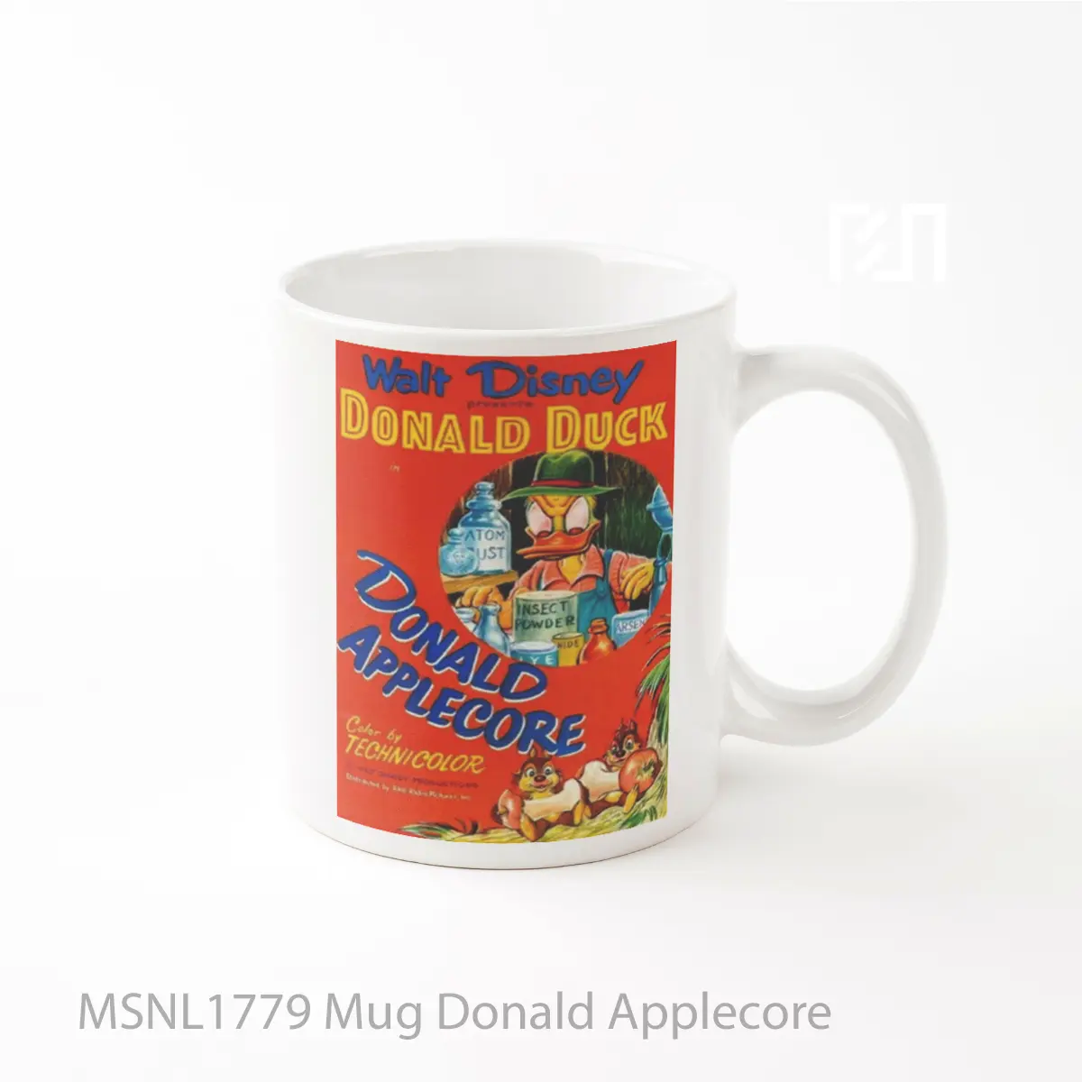 Mug Donald Applecore Gelas Keramik Tema Film MSNL1779