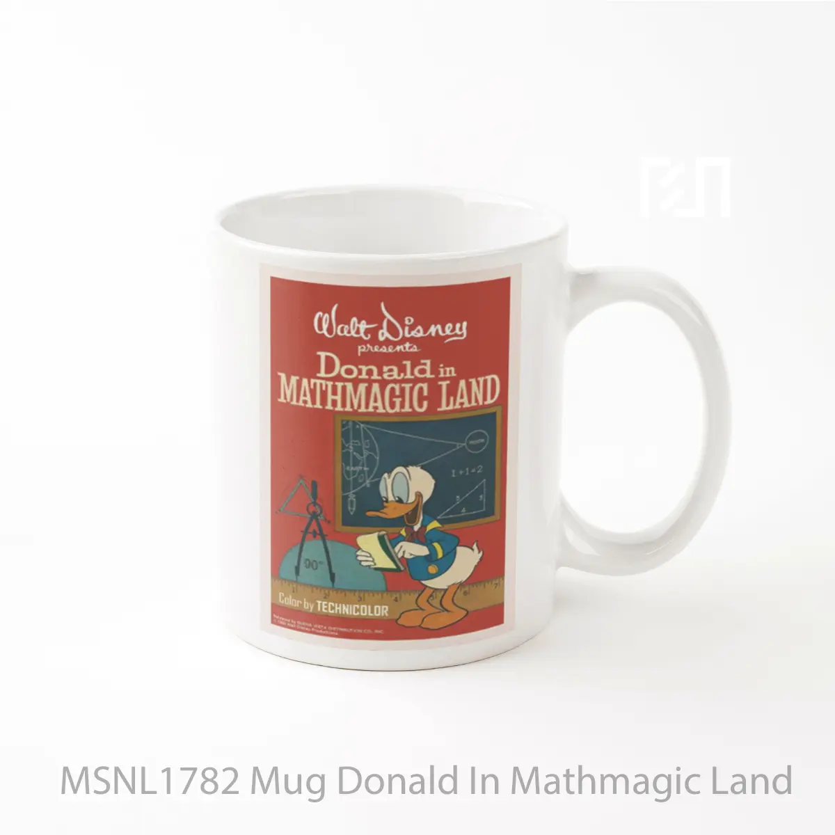 Mug Donald In Mathmagic Land Gelas Keramik Tema Film MSNL1782